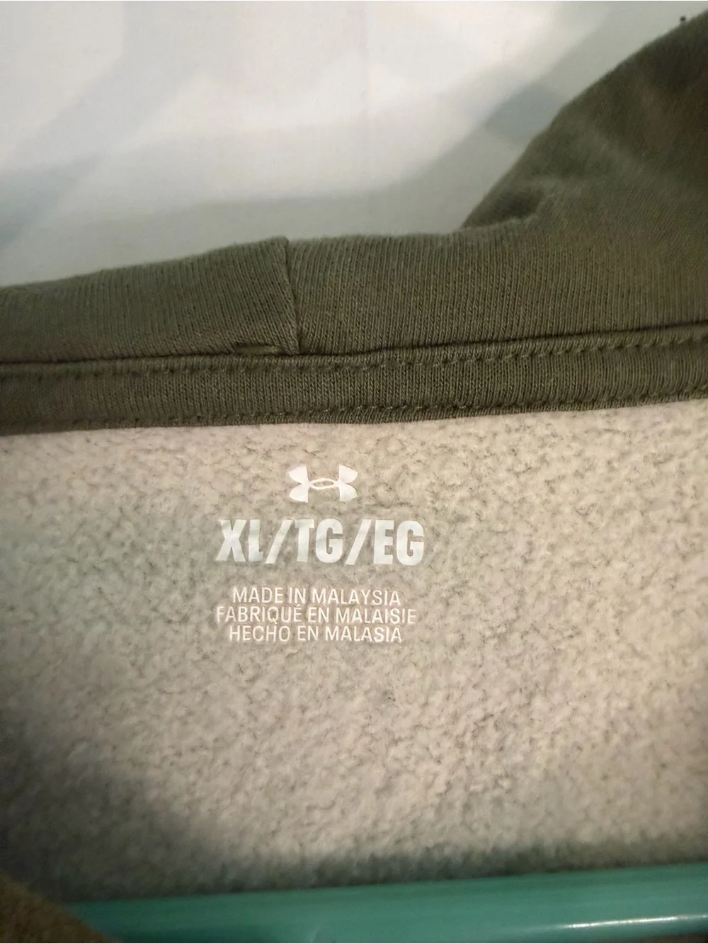 Under Armour Olive Green & Beige Freedom Camo Long Sleeve Hoodie